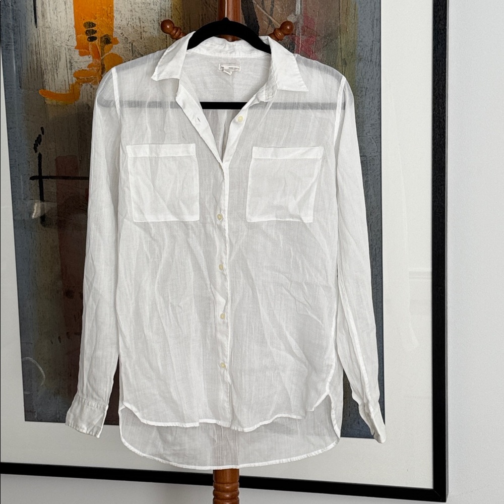 GAP Women’s Sheer Button Down Shirt